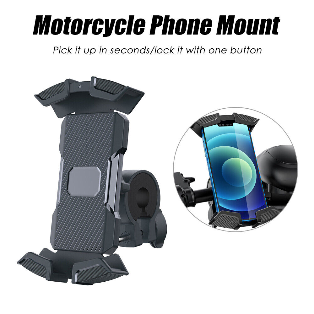 Black Motorcycle Handlebar Mount Holder for Cell Phone GPS P324455