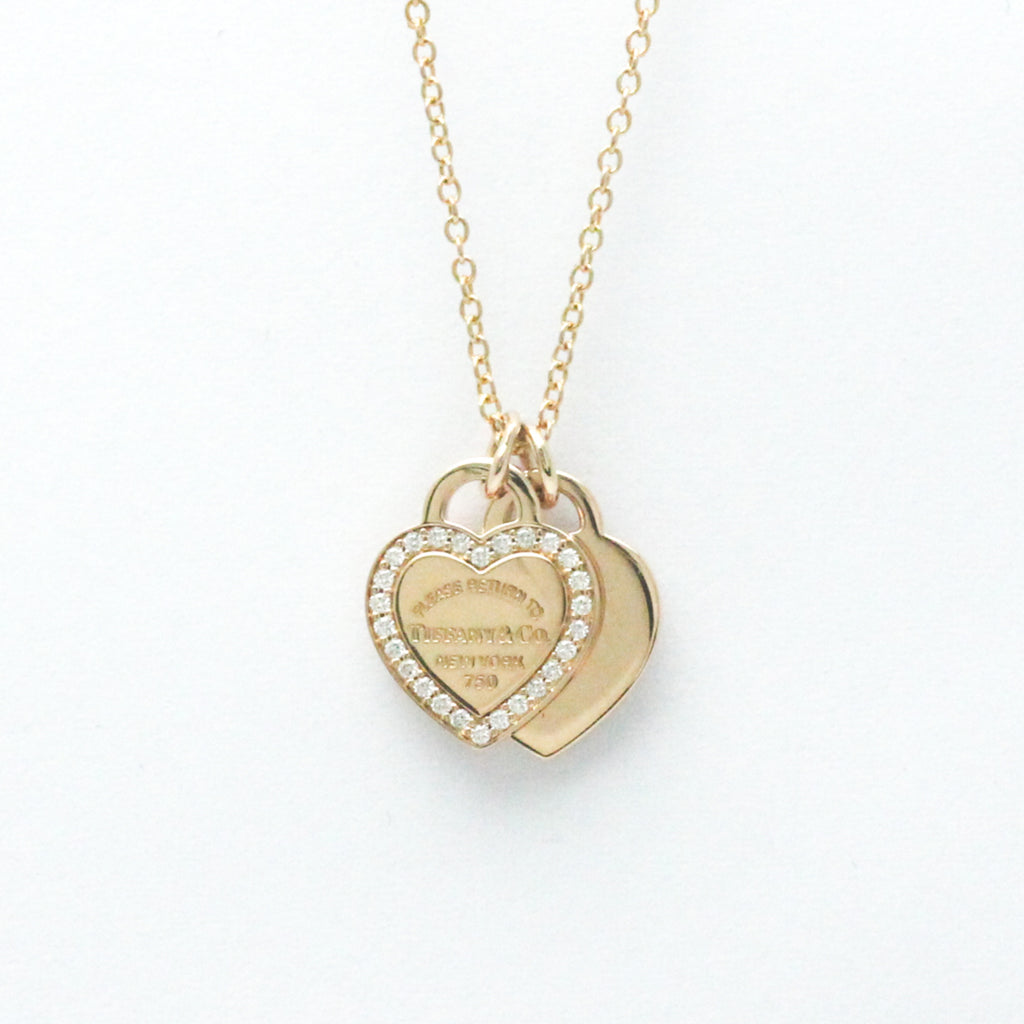 Pink Gold Diamond Pendant Necklace L20346