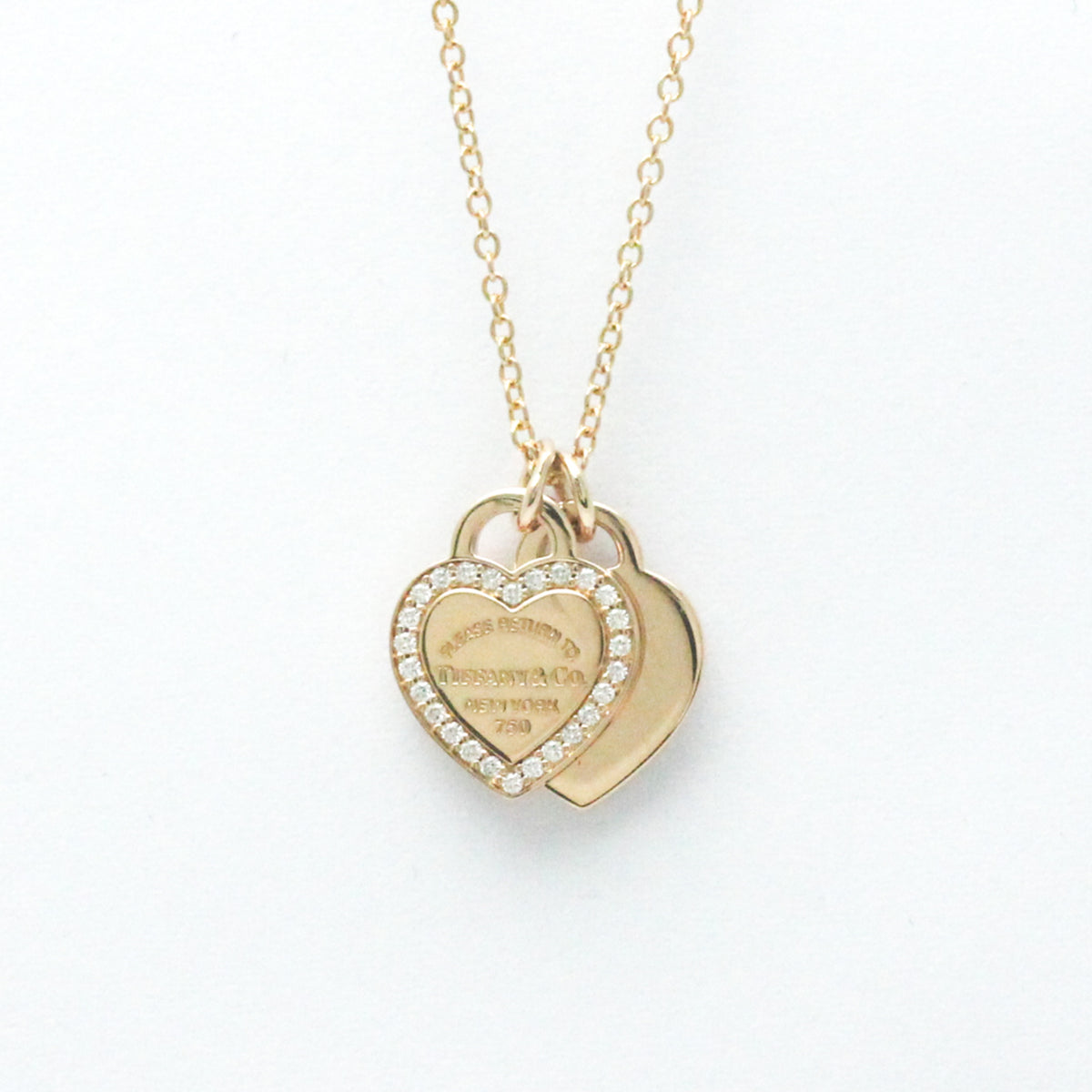 Pink Gold Diamond Pendant Necklace L20346