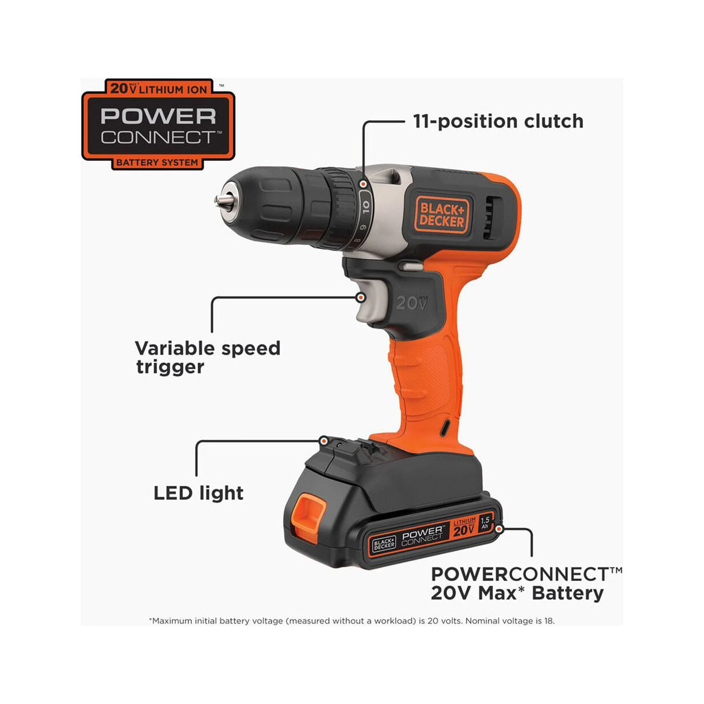 20V Max Cordless Drill Driver Kit F3886