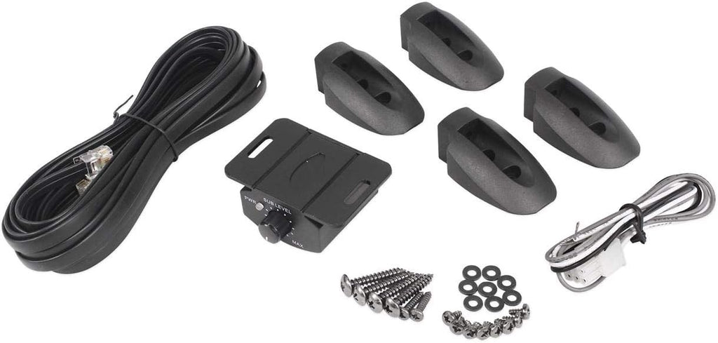 10" 800 Watt Under-Seat Amplified Car Subwoofer with Wire Kit Z672518