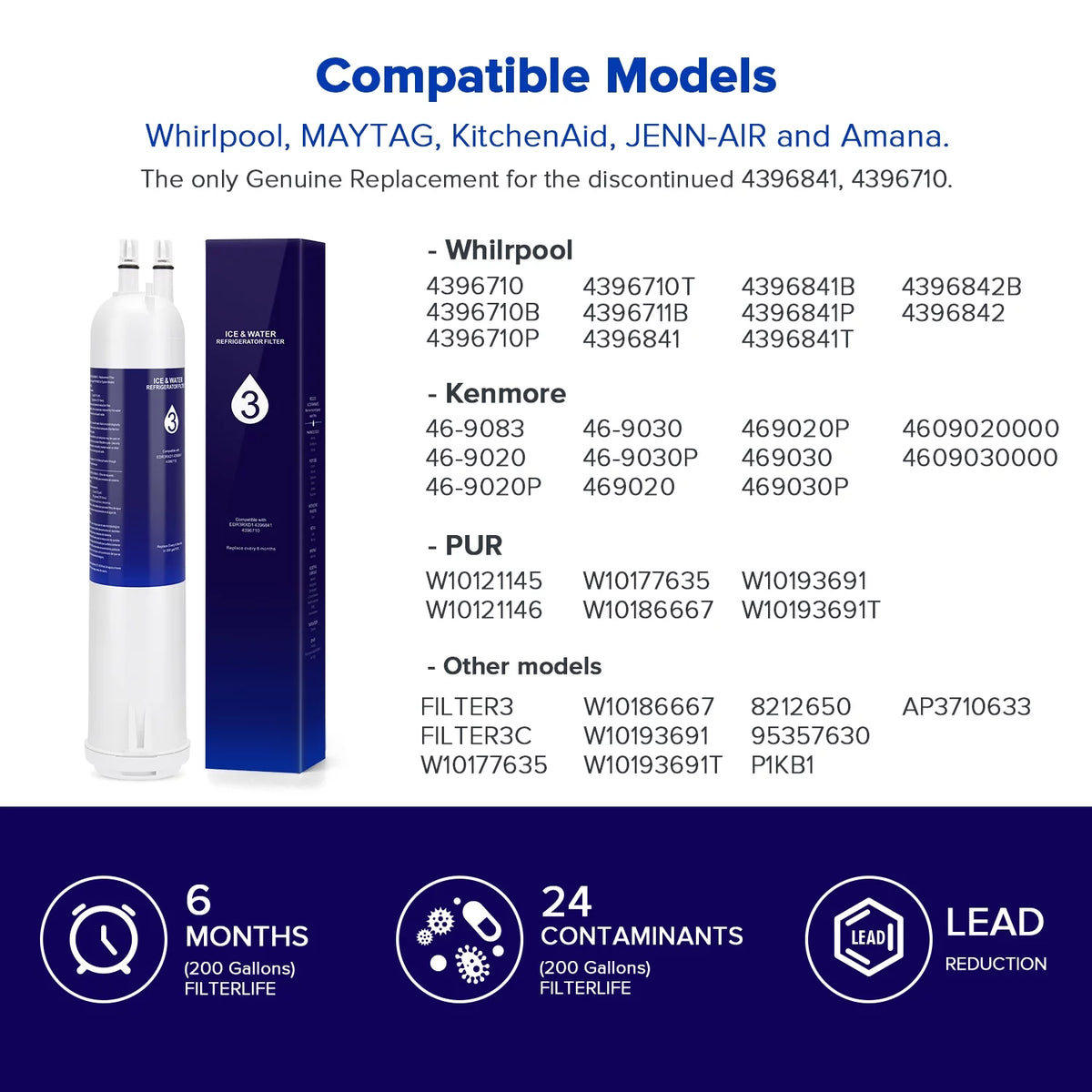 Water Filter 3 Replacement 2-Pack B98396