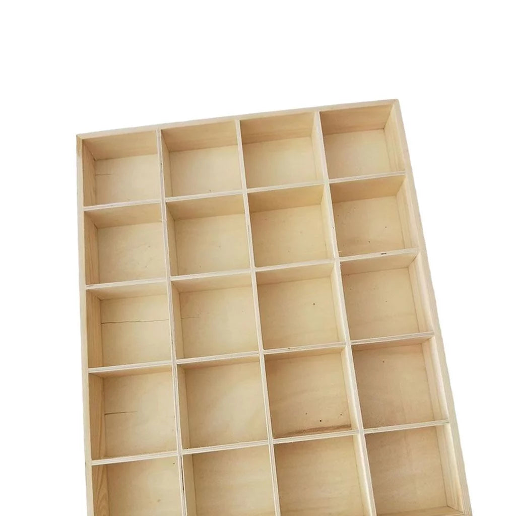 Wooden Multi Grids Storage Box F7214