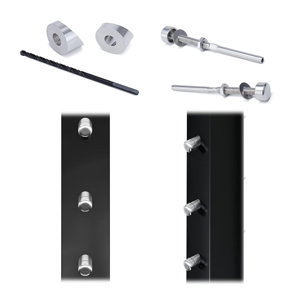 20Pack 1/8 Cable Railing Kit T316 Stainless Steel Terminal P42109