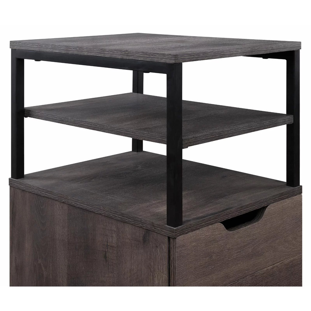 Wood 1-Drawer Mobile Storage Cart G5505