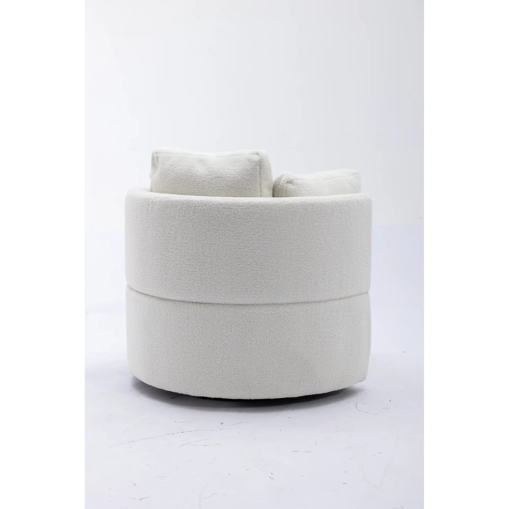 Ivory Swivel Storage Chair V2665