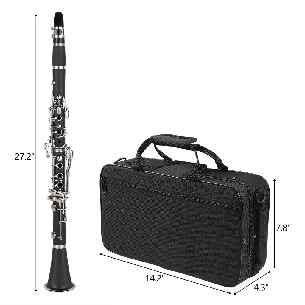Nickel-plated Bakelite Black Bb Clarinet H263