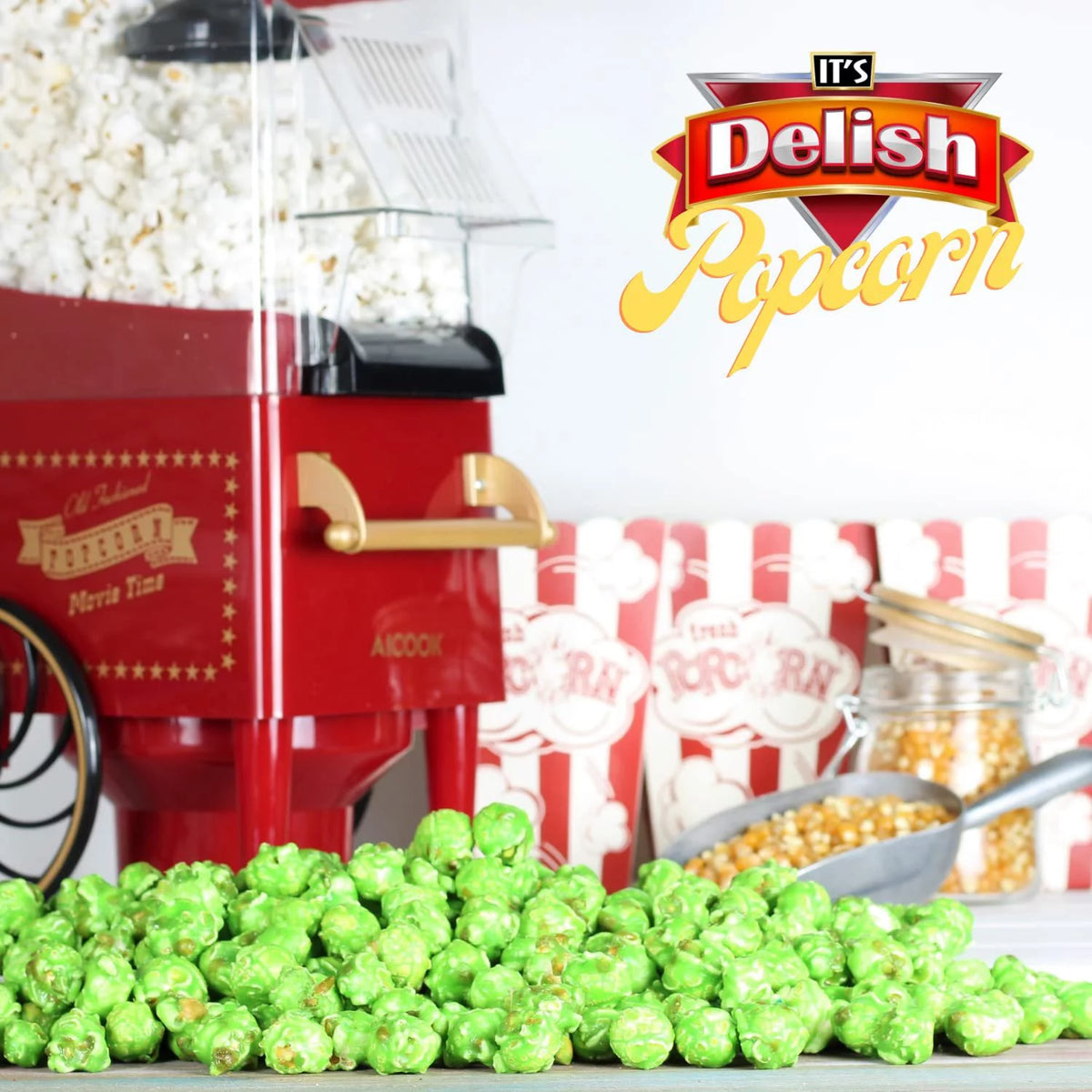 Green Apple Flavored Popcorn 5 lbs Gluten Free Vegan Kosher J208
