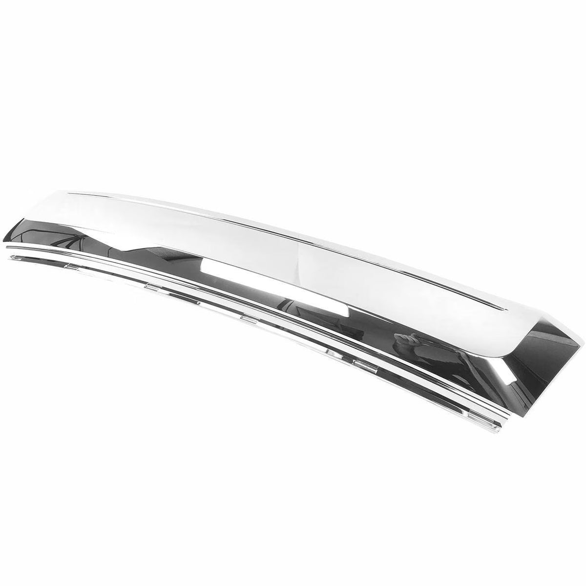 ABS Plastic Front Bumper Lower Chrome Grille Moulding Assembly 1PC C90865