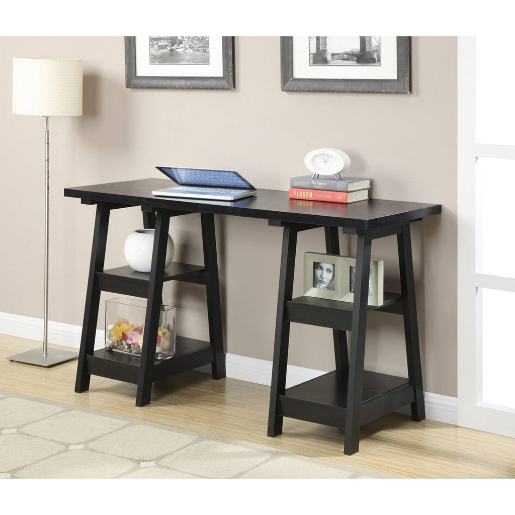Pink Double Trestle Desk H1707