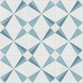 Blue Matte Cement Floor and Wall Tile (Box of 16, 6.96 Sq. ft.) U9694