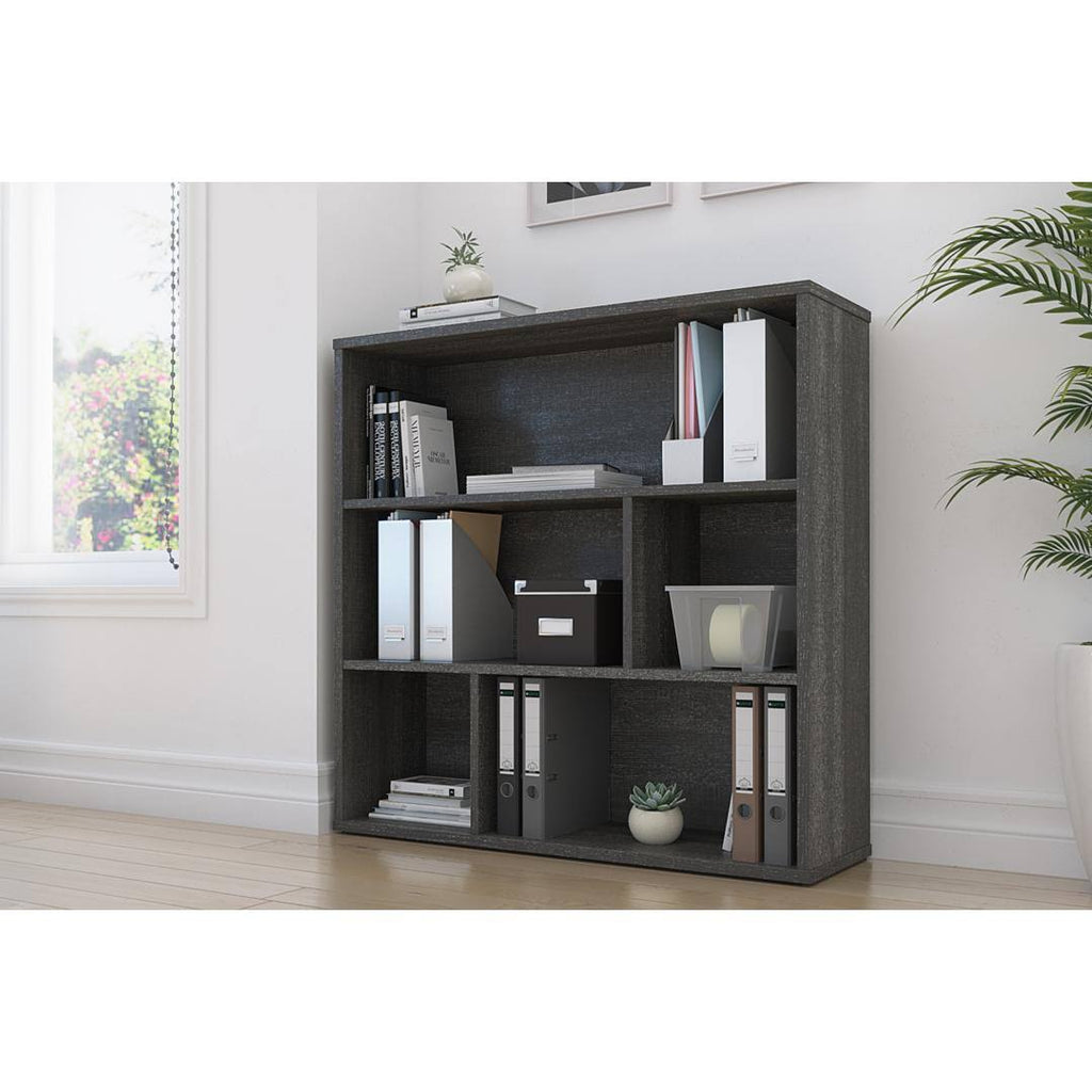 Rustic Brown Sandstone Asymmetrical Shelving Unit A78756