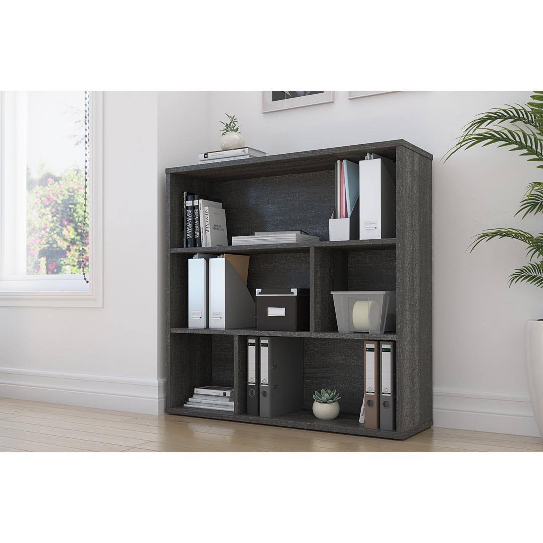 Rustic Brown Sandstone Asymmetrical Shelving Unit A78756