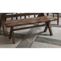 Brown Wooden Dining Bench D498