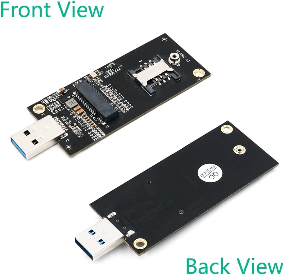 USB to NGFF M.2 Key B Adapter Enclosure with Sim Card Slot B2019