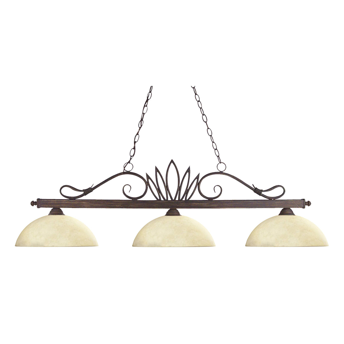 Weathered Bronze 3 Light Billiard N361