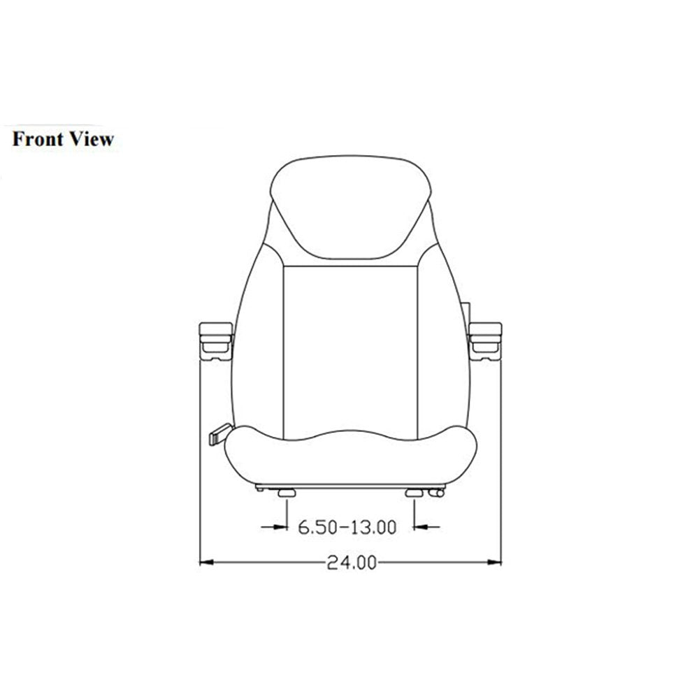 Seat Assembly for Case Loader Backhoe 480 G465