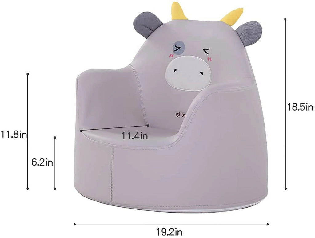 Kids' Sofa, Children Armchair with Cartoon Pattern, Lightweight Foam Couch R2542