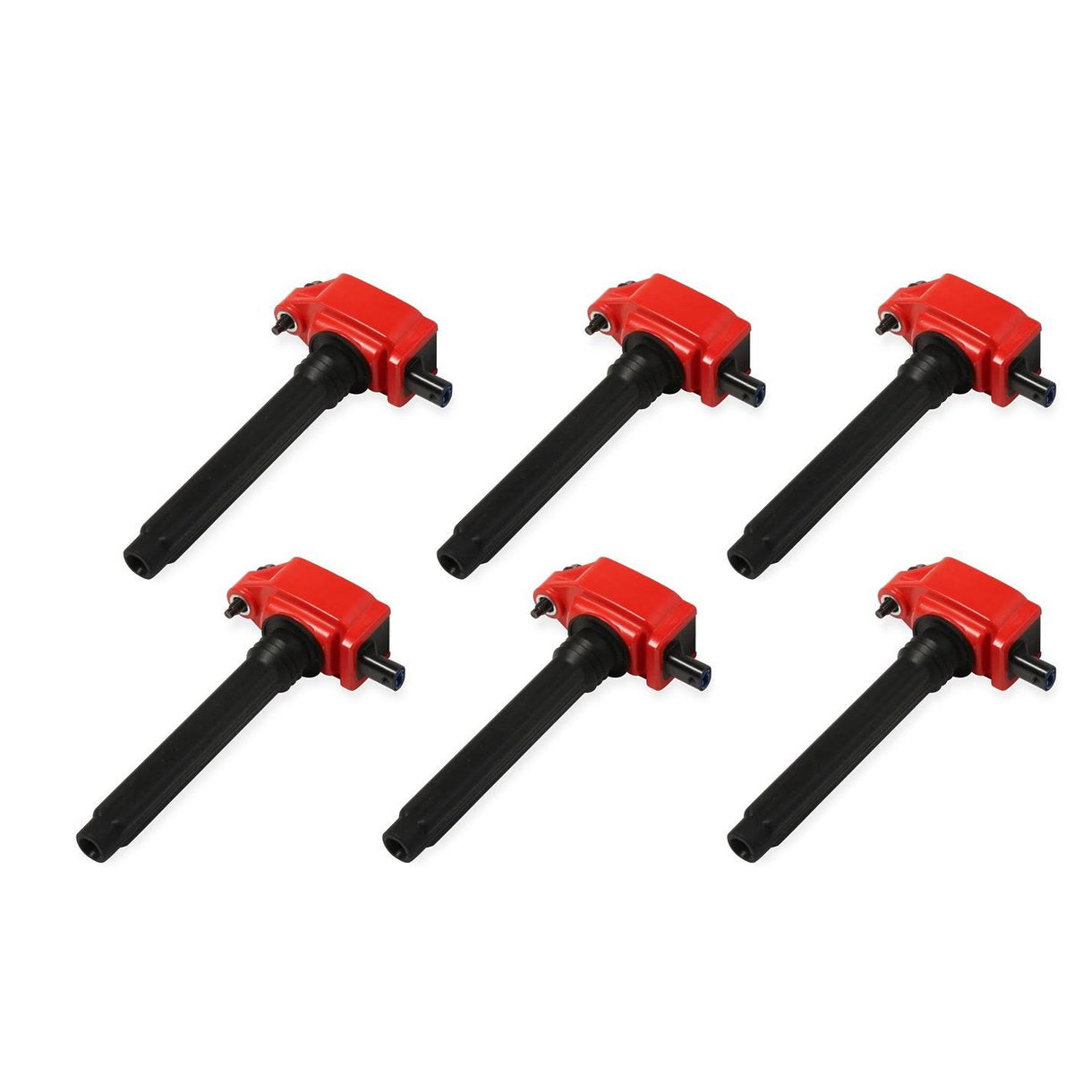 Black/Red Ignition Coil 6 Pack D313094