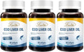 Norwegian Cod Liver Oil DHA & EPA with Vitamin A & D 90 Softgels Pack of 3 B2254