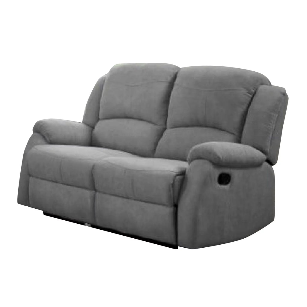 Gray Fabric Recliner Loveseat Q6282