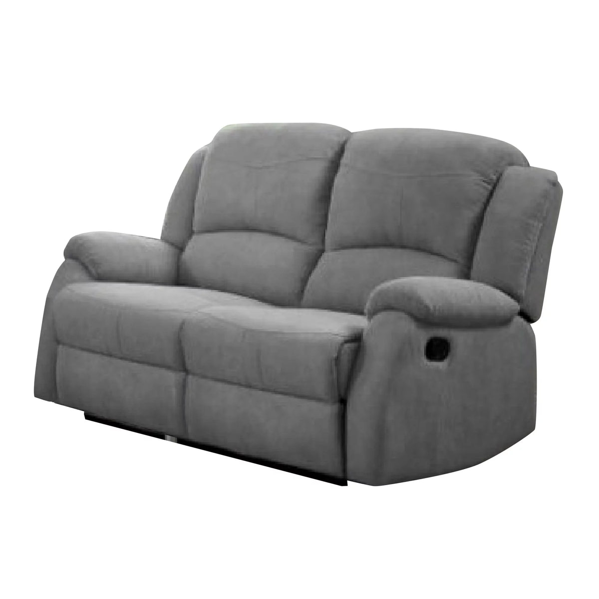 Gray Fabric Recliner Loveseat Q6282