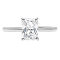 18k White Gold Solitaire Ring S63011