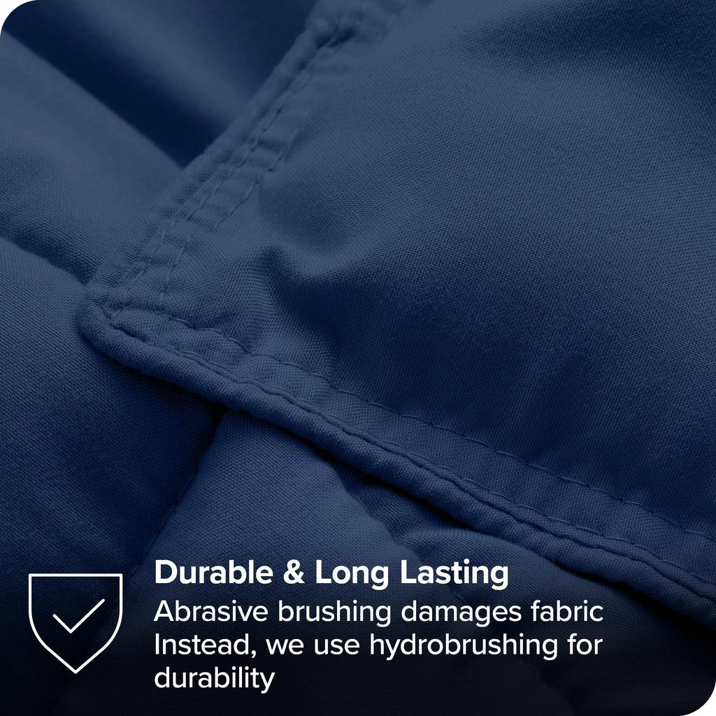 Queen Dark Blue Down Alternative Comforter Set G735646