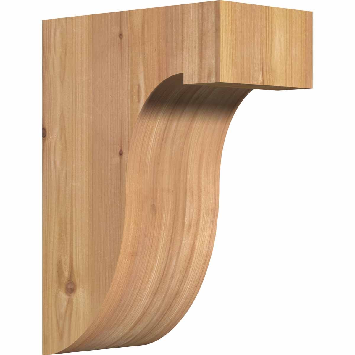 5 1/2x22W x 10x22D x 14x22H Western Red Cedar Corbel B1928