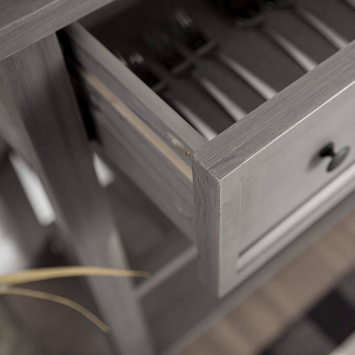 Solid Wood 2-Drawer Buffet V685236