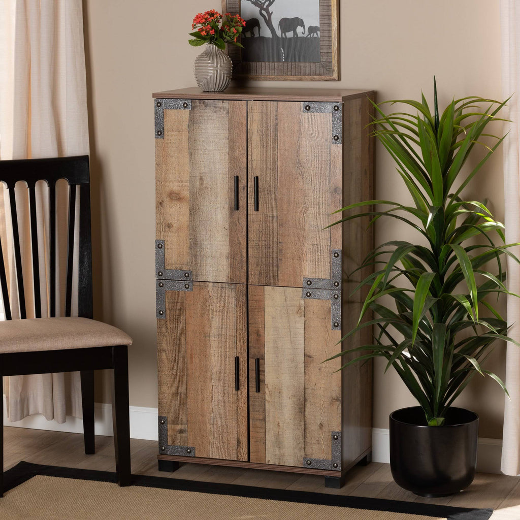 4-Door Wood Shoe Cabinet T260