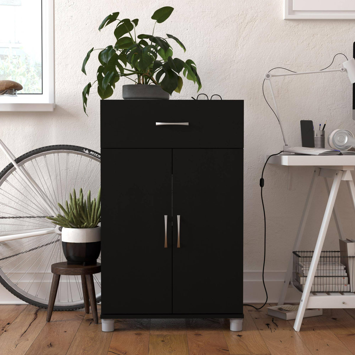 Black Base Storage Cabinet C695