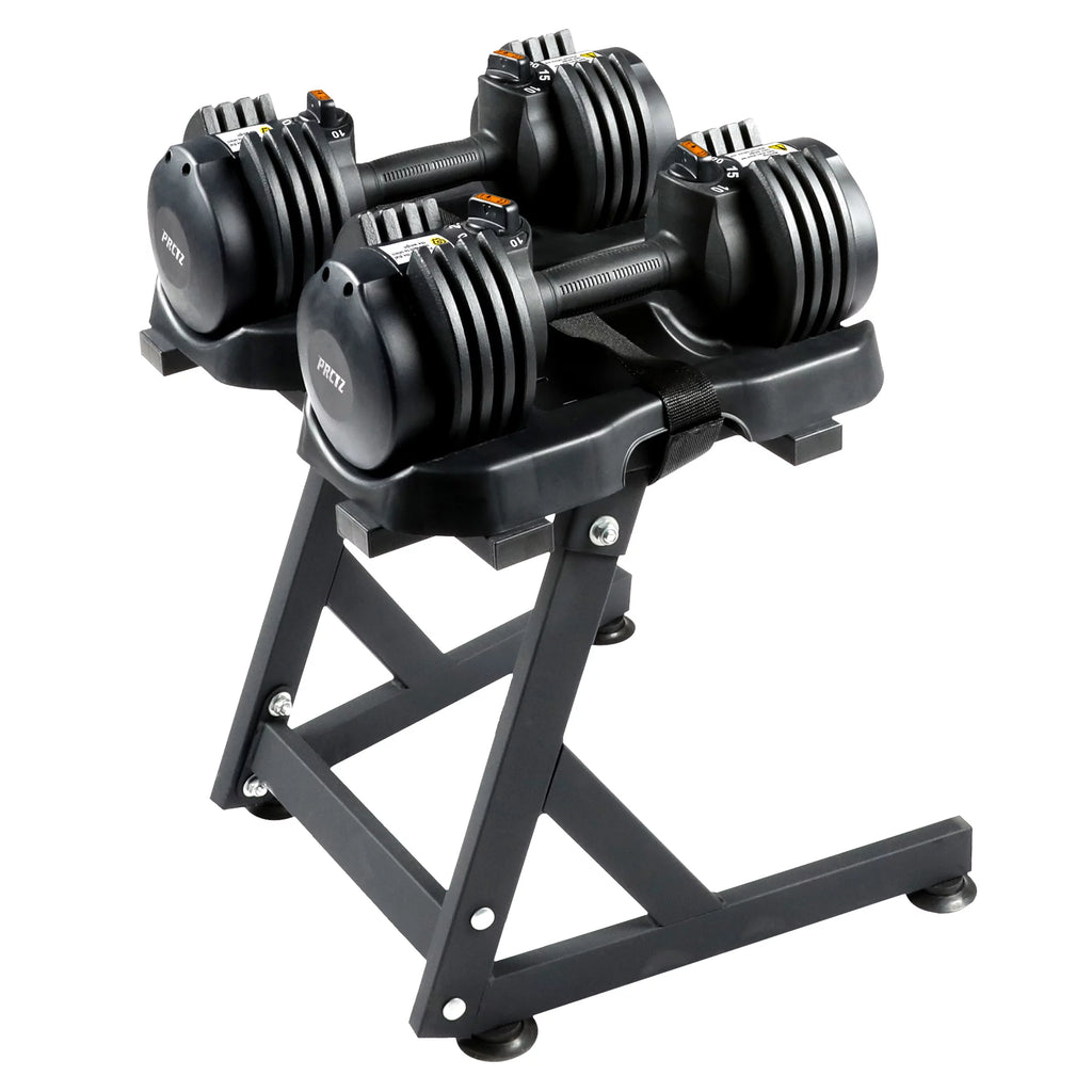 10-30lb Adjustable Dumbbell Pair with Stand V191