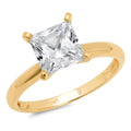18K Yellow Gold Solitaire Engagement Ring M883