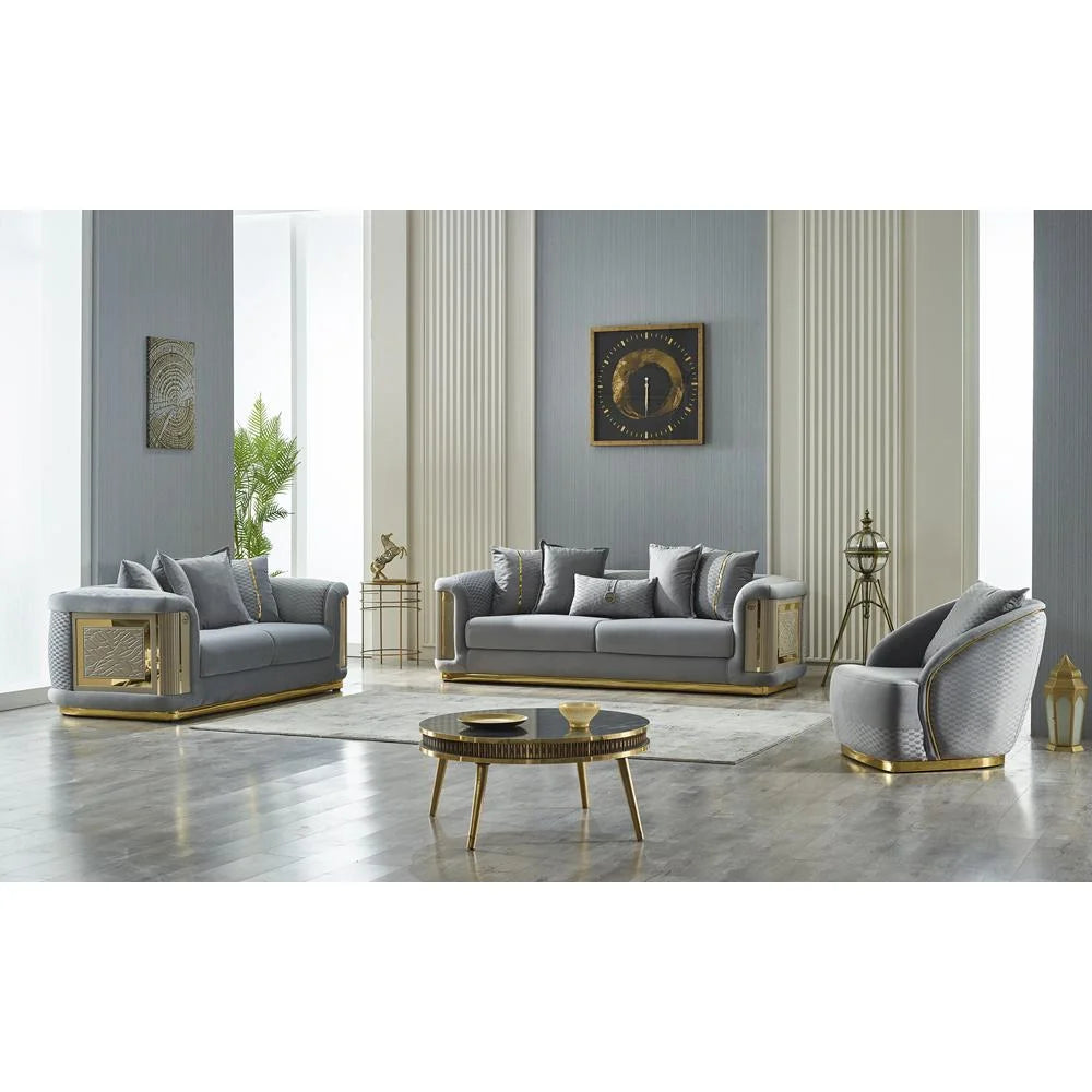 Light Grey Loveseat Z296