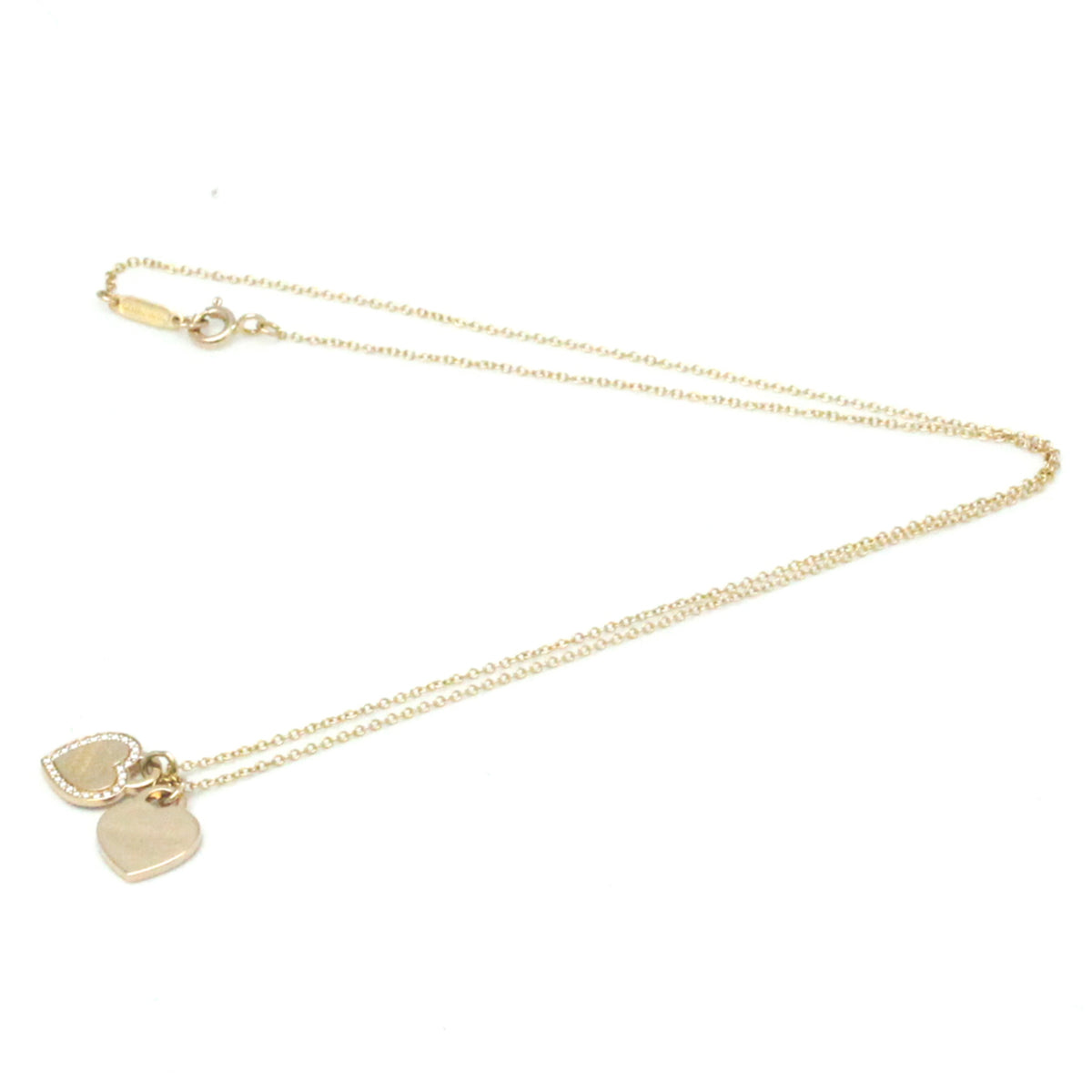 Pink Gold Diamond Pendant Necklace L20346