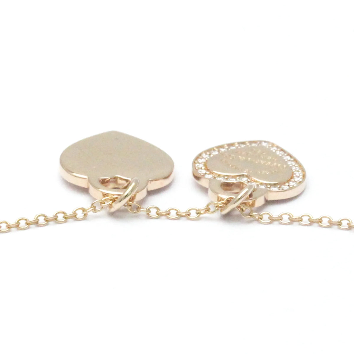 Pink Gold Diamond Pendant Necklace L20346
