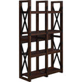 Espresso Wood Veneer Bookcase P913