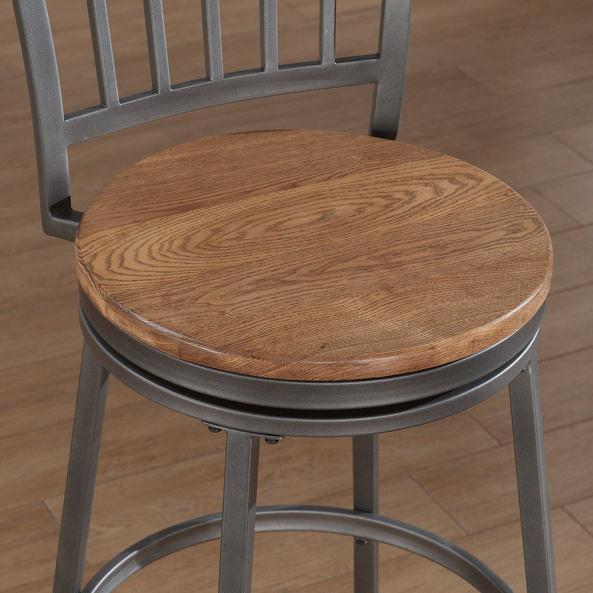 Slate Gray Golden Oak Counter Stool Y40560