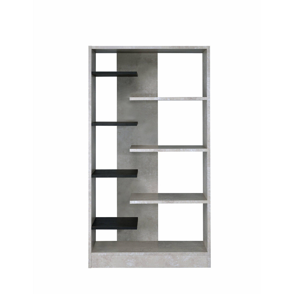 Faux Concrete Black Bookshelf U901924