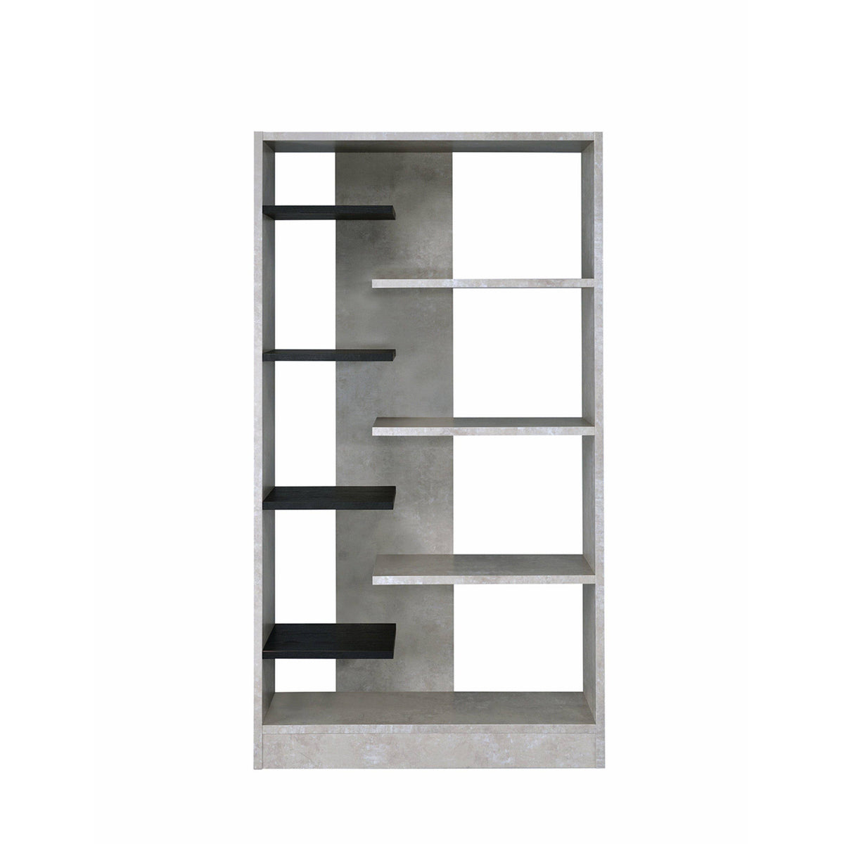 Faux Concrete Black Bookshelf U901924
