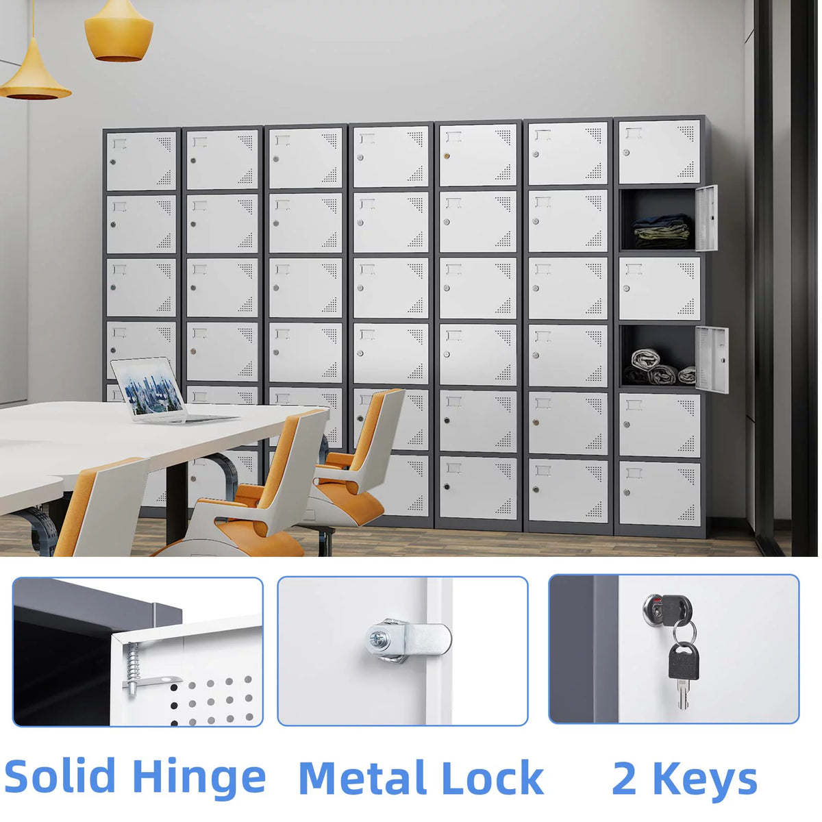 Metal Locker with 6 Doors Y38018