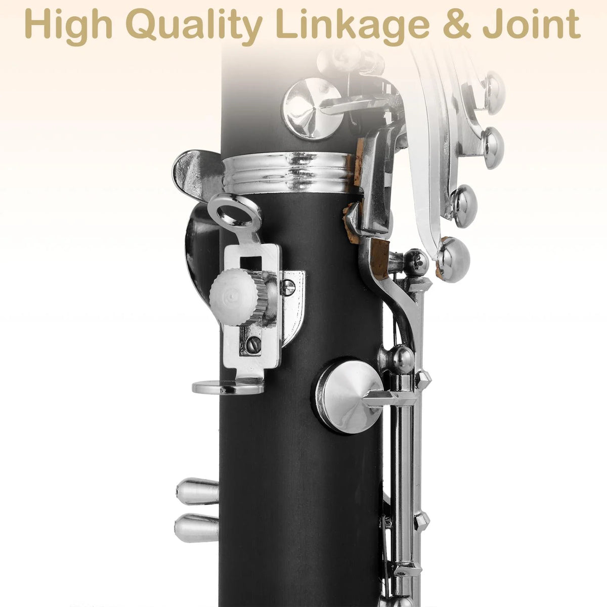 Nickel-plated Bakelite Black Bb Clarinet H263