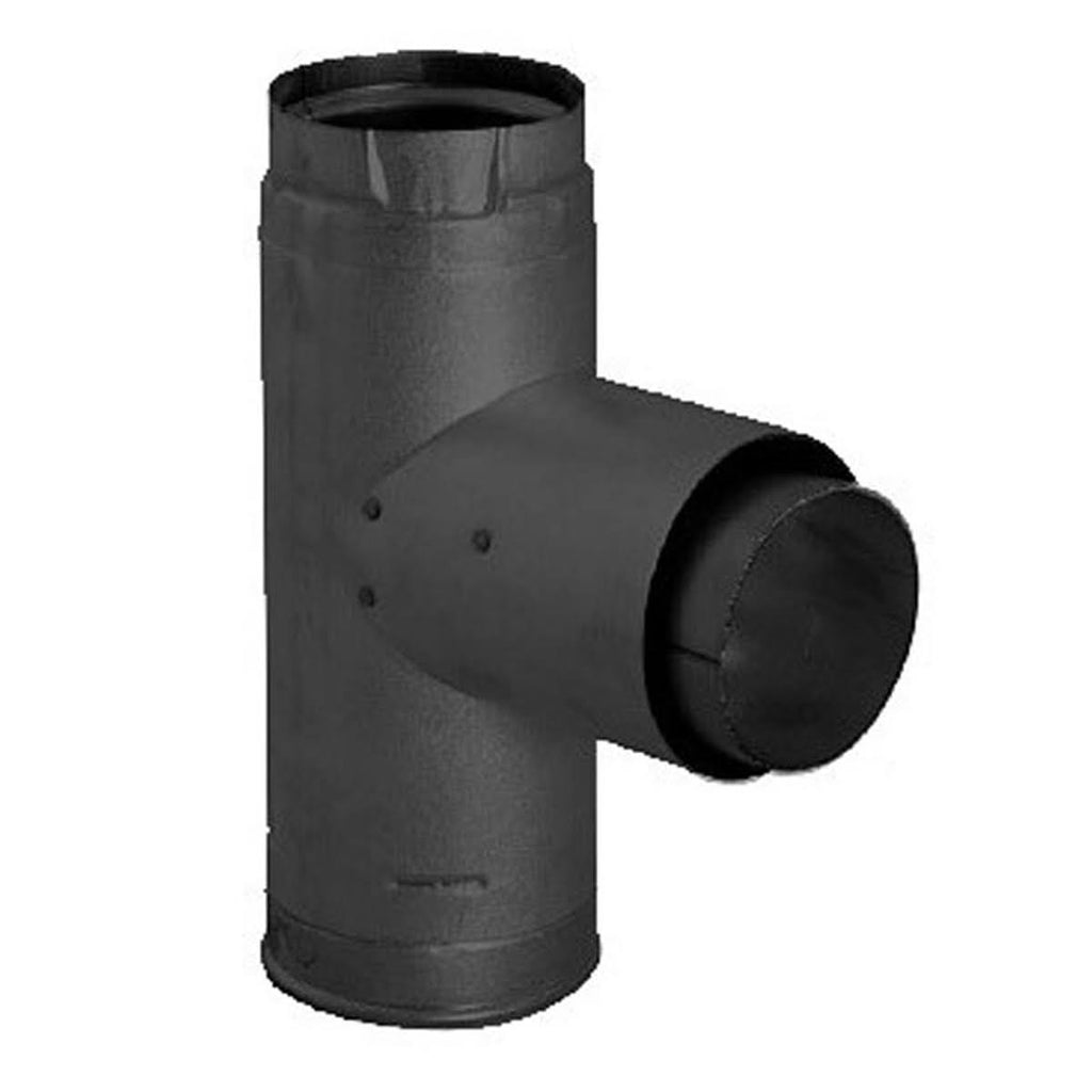 4 inch PelletVent Pro Adaptor Tee Black W68376