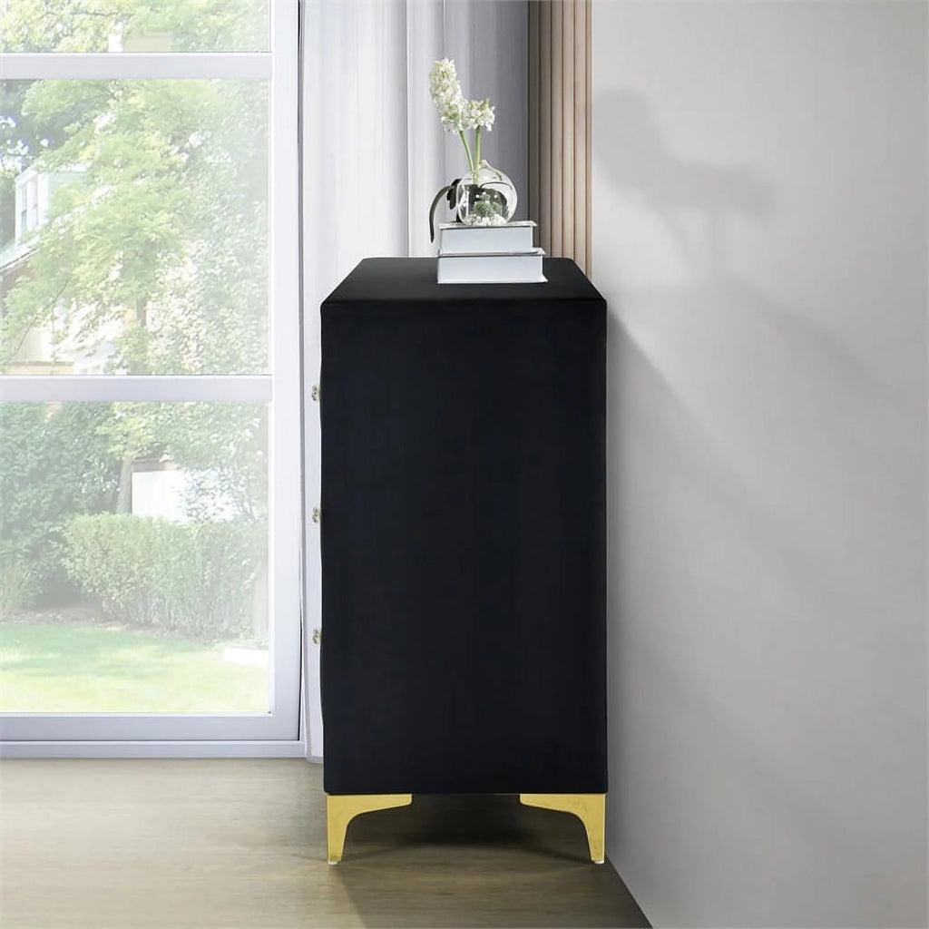 Black Velvet 6 Drawer Dresser F88706