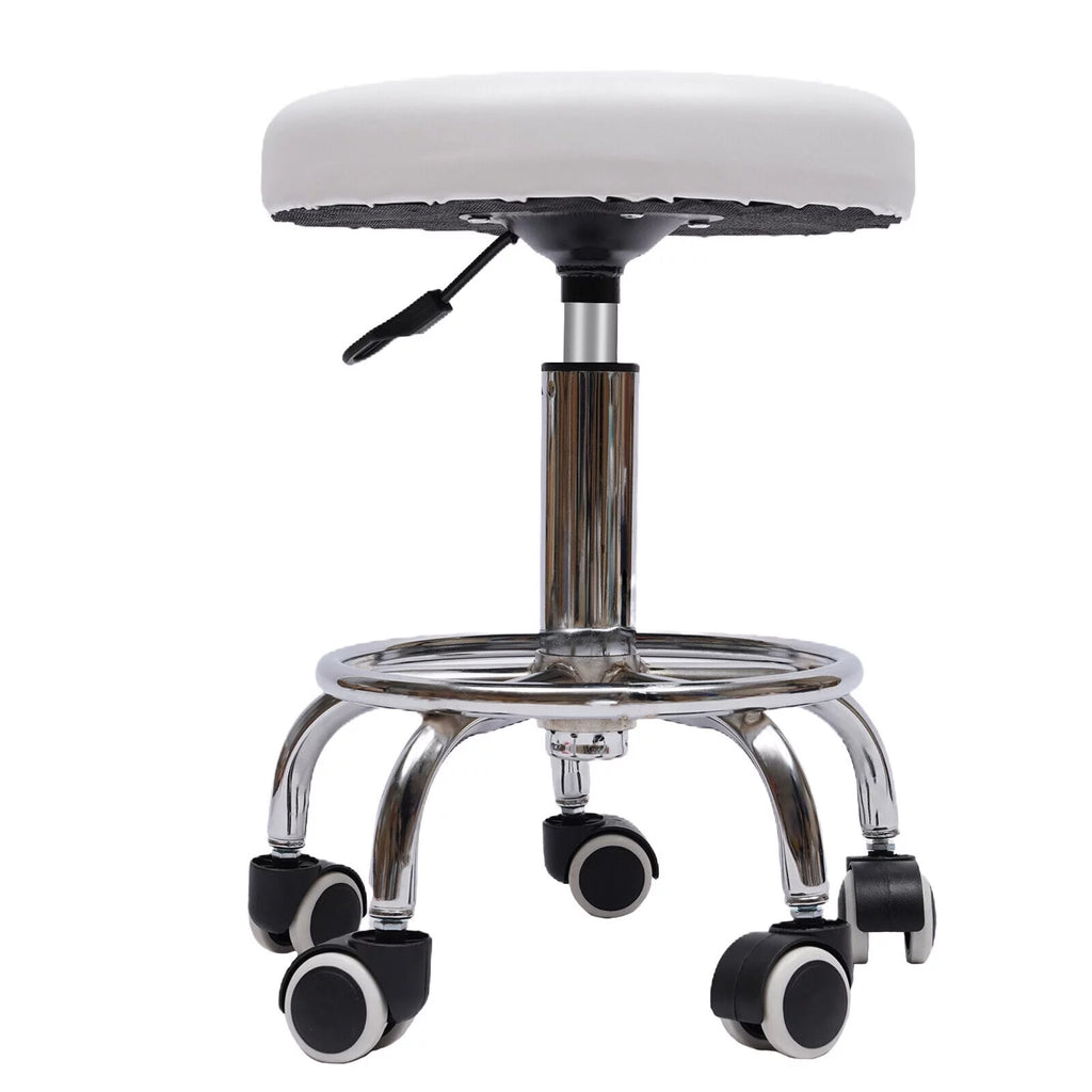 Adjustable Rolling Swivel Salon Stool with 5 Wheels V22838