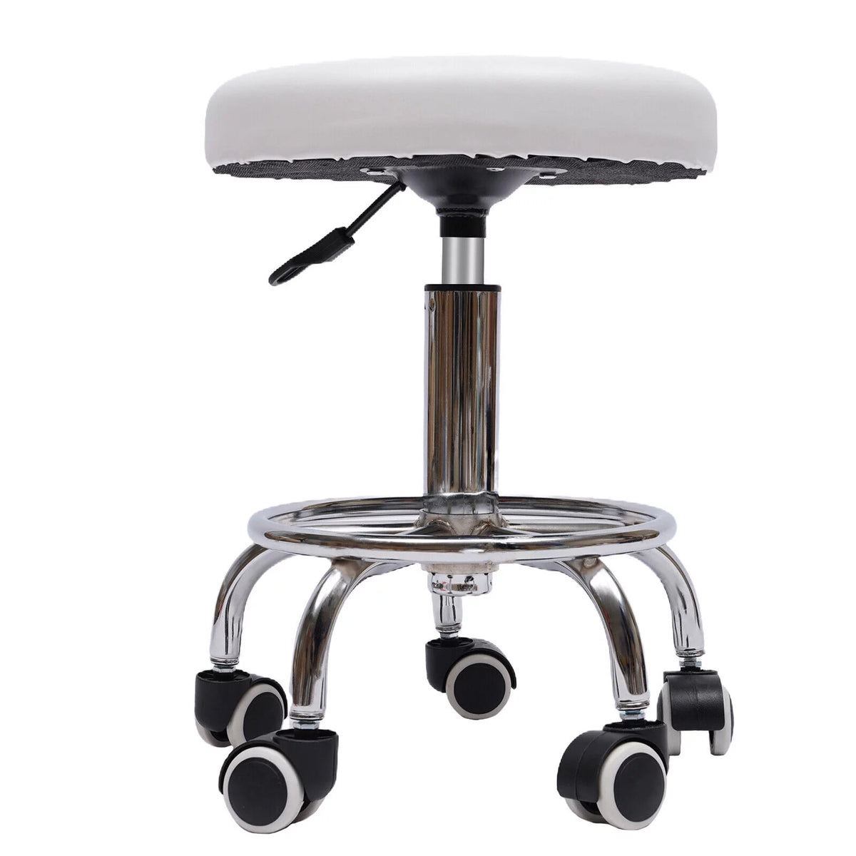 Adjustable Rolling Swivel Salon Stool with 5 Wheels V22838