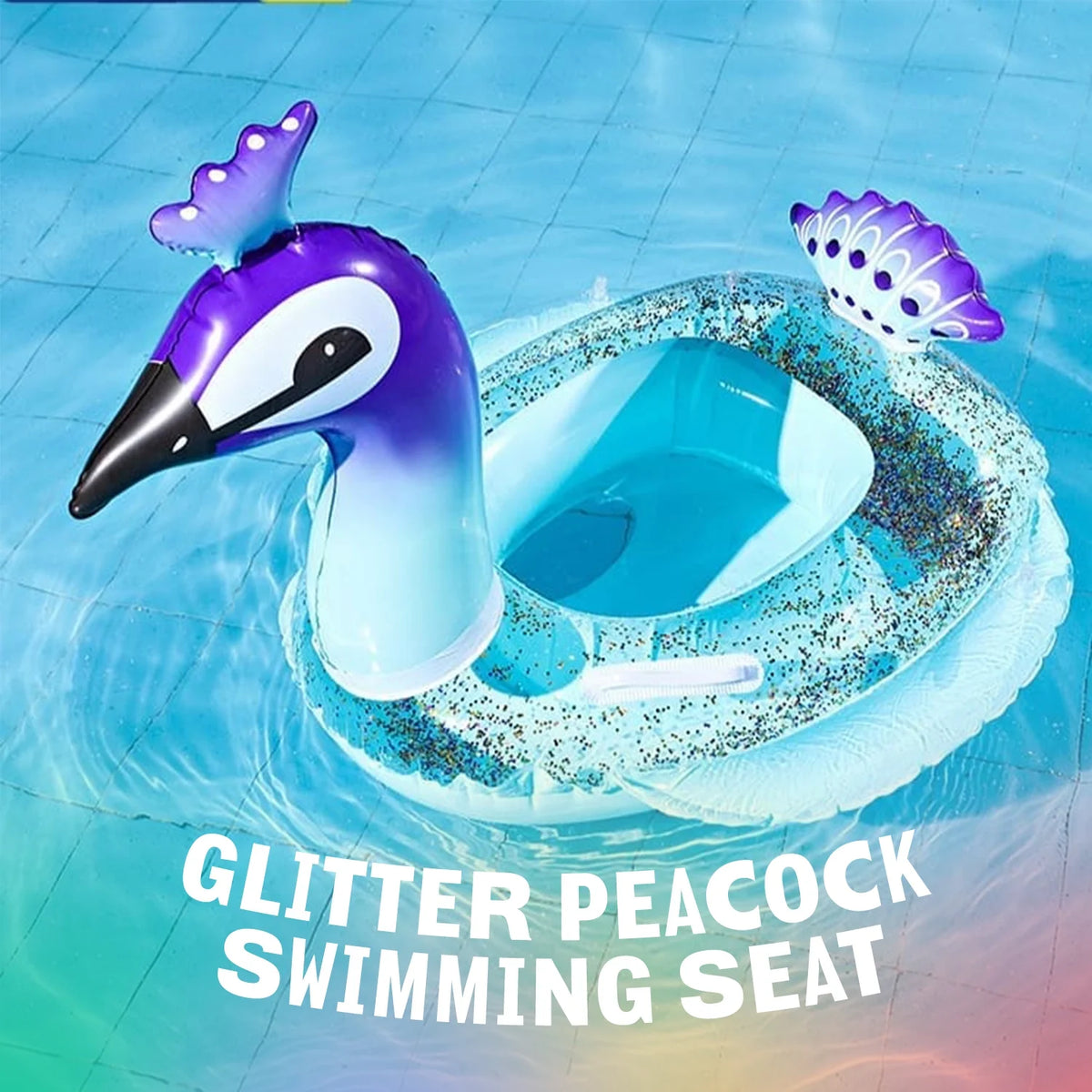 48" Giant Inflatable Peacock Pool Floatie K929