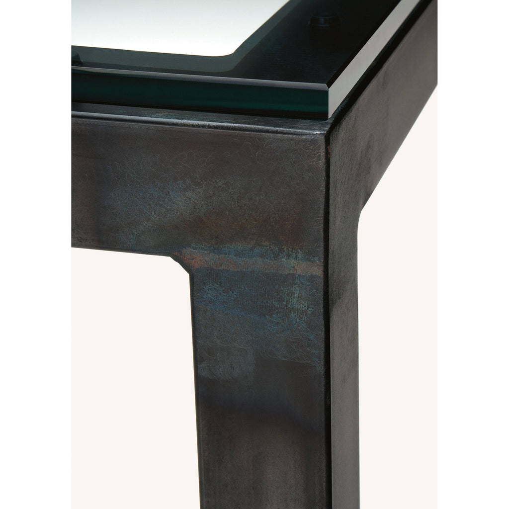 White Parsons Counter Table with White Quartz Top Z79729