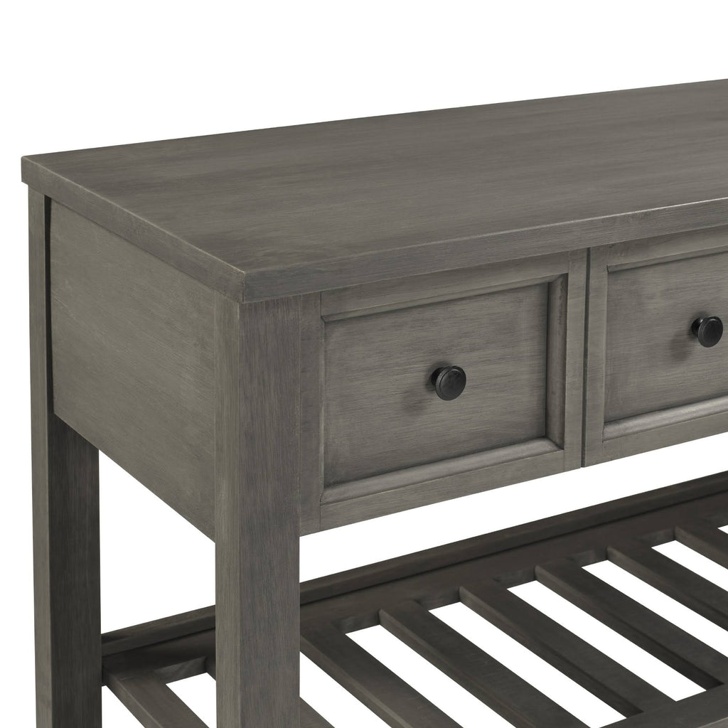 Solid Wood 2-Drawer Buffet V685236